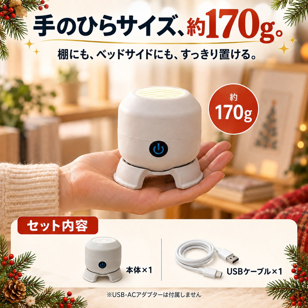 手のひらサイズ・約170g