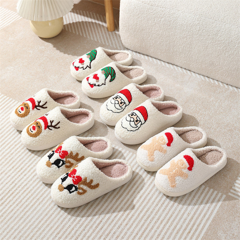 もこもこクリスマス ルームシューズ 9デザインのラインナップ